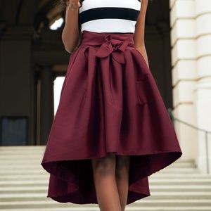 Burgundy Skirt